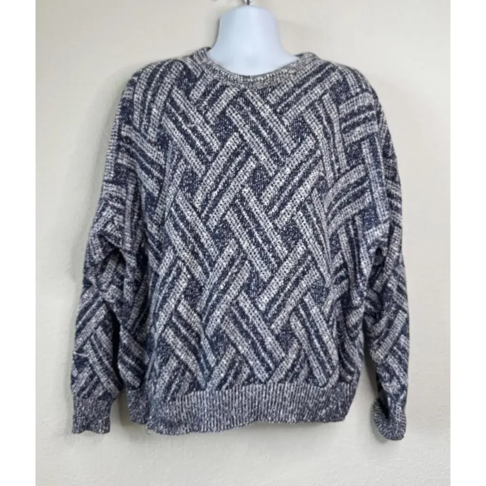 Vintage Pringle of Scotland Sweater Geometric 100% Cotton Men’s XL Fisherman USA